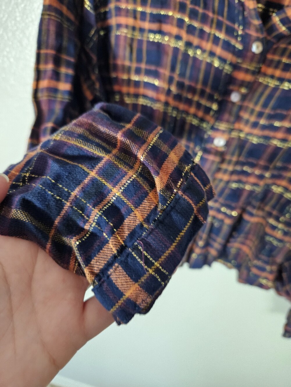 Natural Life Plaid Flannel Size M - Picture 6 of 11
